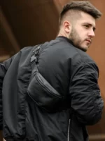 мужская бананка кожаная S-811/1