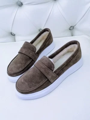 жіночі зимові лофери BM-W3386