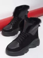 женские зимние ботинки BM-2164
