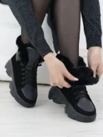 женские зимние ботинки BM-2164